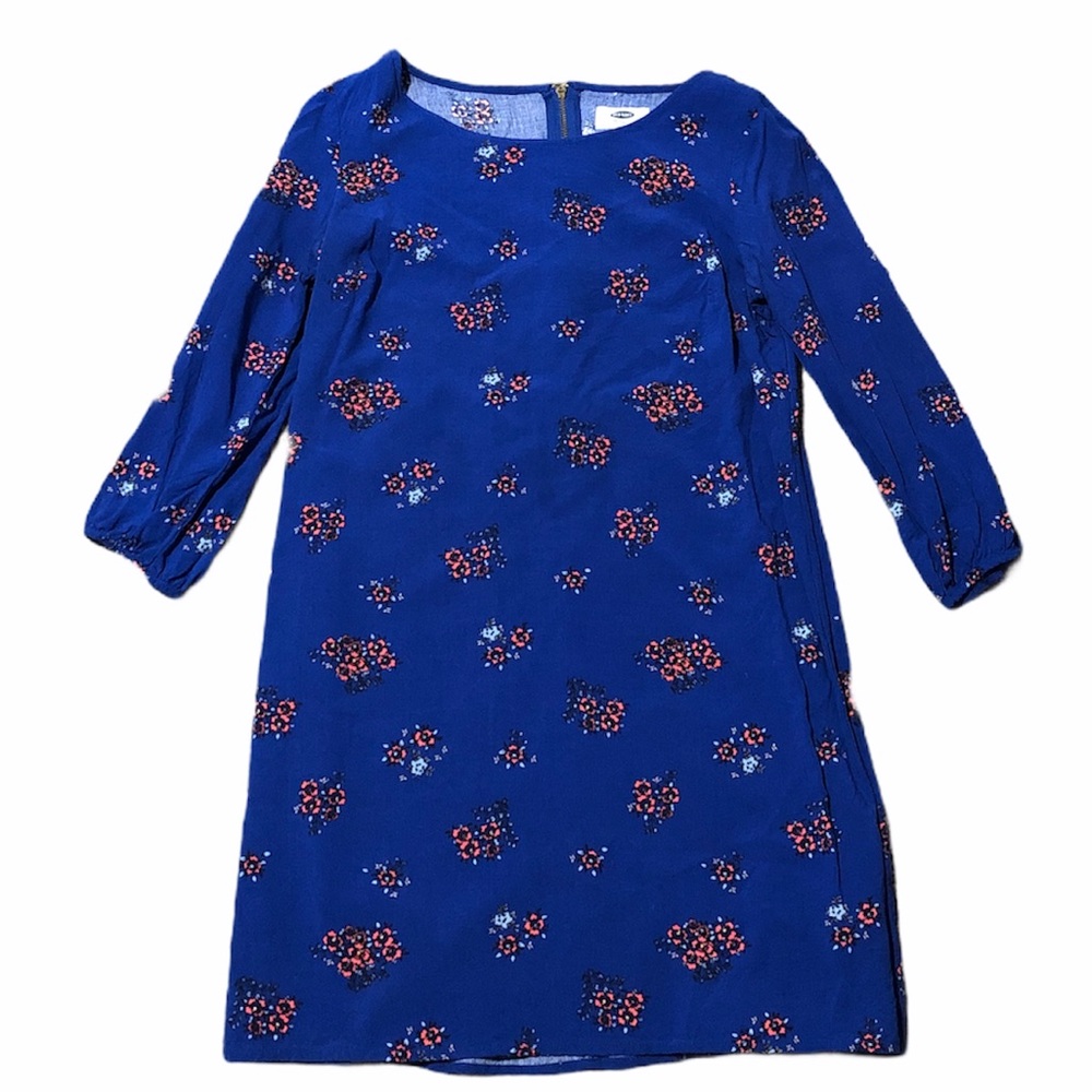 Royal Blue Floral Dress